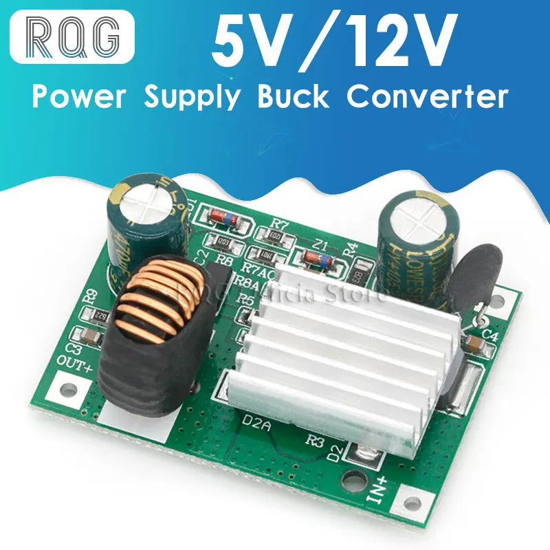 DC Step Down Modul Power Supply Buck Converter Nicht isoliert Stabilisator 9V 12V 24V 36V 48V 72V 84V 120V zu 5V / 12V 3A