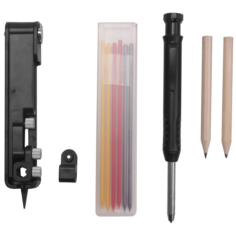 

Profile Scribing Ruler Contour Gauge With Deep Pencil Hole Adjustable Locking Woodworking Measuring Scribing Tools