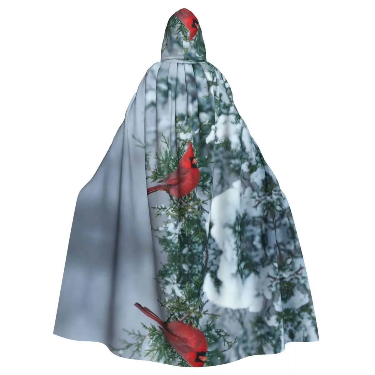 

Unisex Adult Northern Cardinal In Juniper Tree Cloak with Hood Long Witch Costume Cosplay