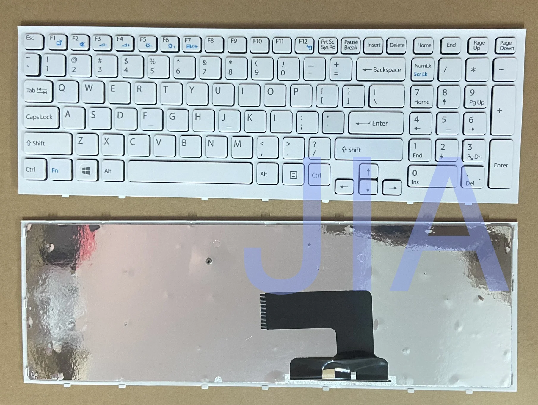 

Белая клавиатура для ноутбука Sony VPC-EE 9Z.N5CSQ.001 148927111 с черной рамкой