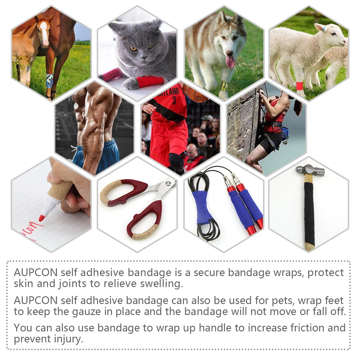 Цветная Атлетическая самоклеящаяся эластичная бандажная лента из нетканого