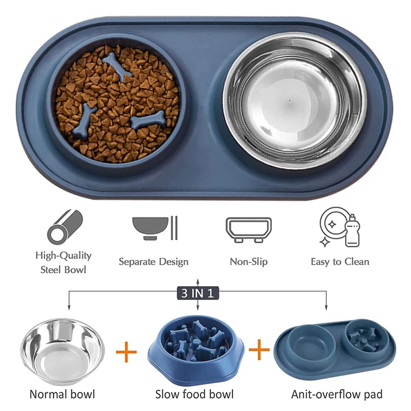 Миска для собак медленная кормушка останавливающая намокание миски домашних