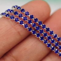 ss681012 10m sapphire diy jewels accessories decoration rhinestones cup chain silver setting crystal stones for clothes