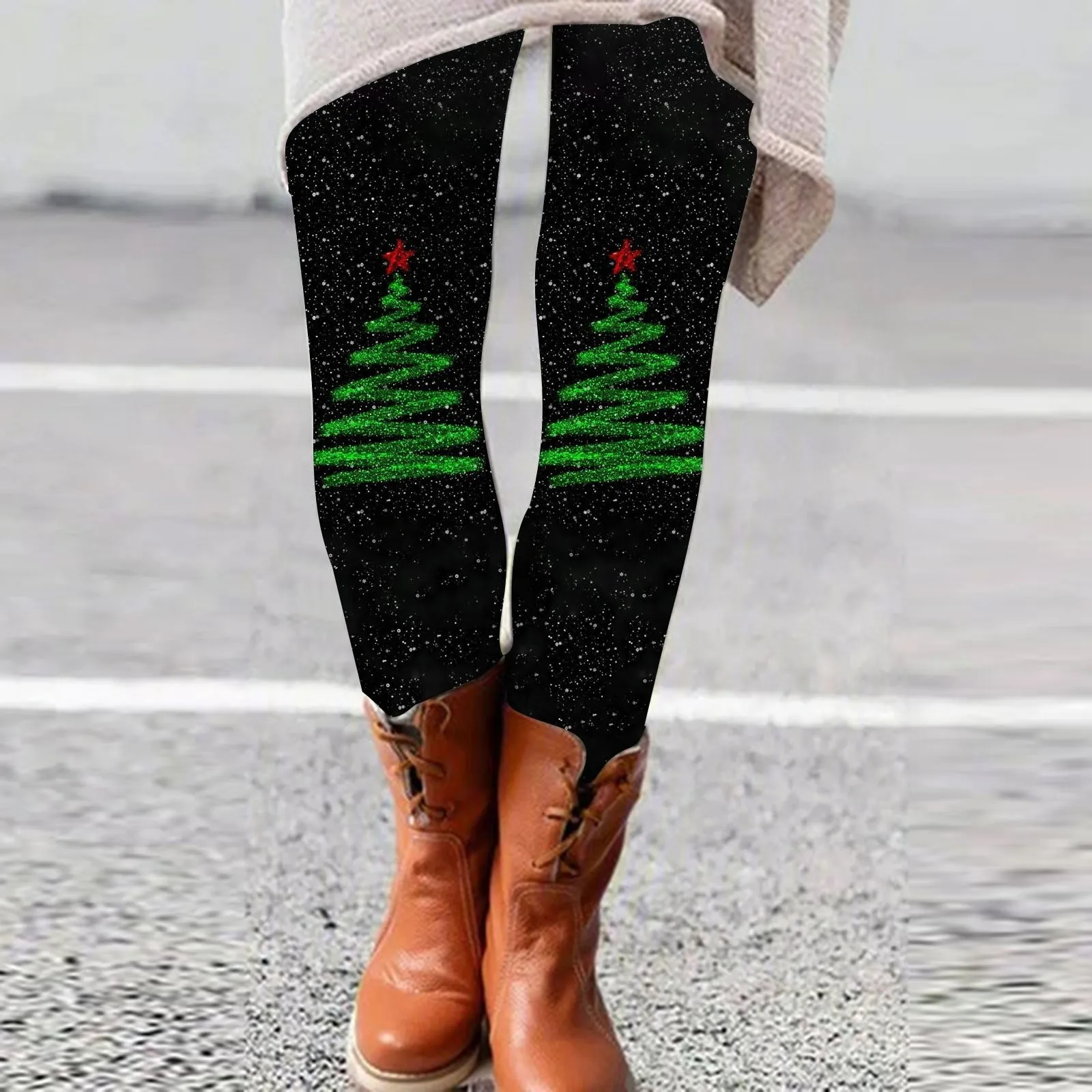 

Winter Leggings For Women Christmas Cute Tight Fitting Perfect Base Layer For Daily Wear Leggins High Waist Legging dropshipping
