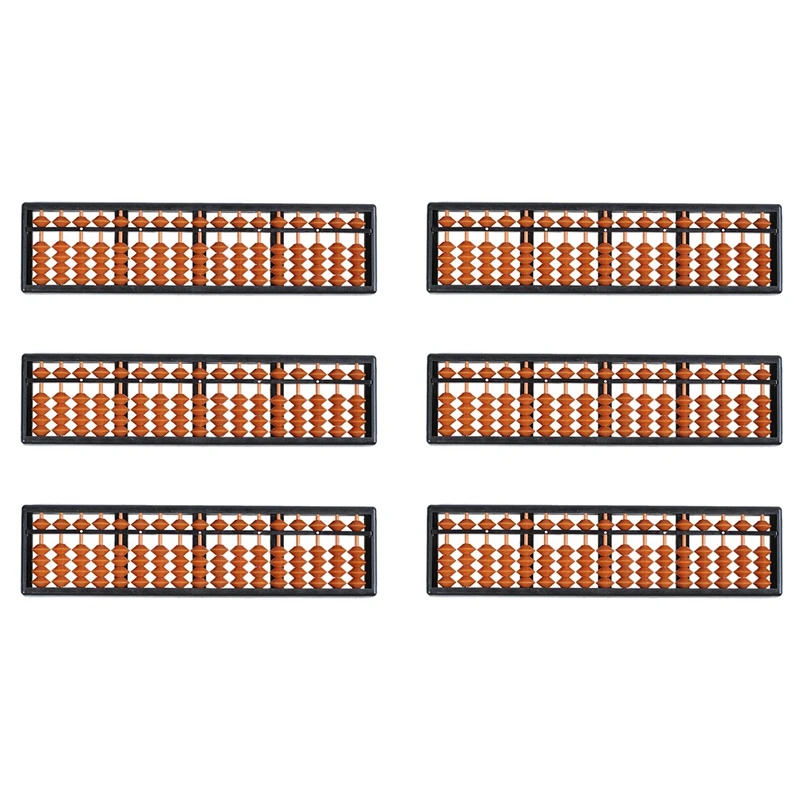 

6X Plastic Abacus Arithmetic Abacus Kids Calculation Tool 17 Digits