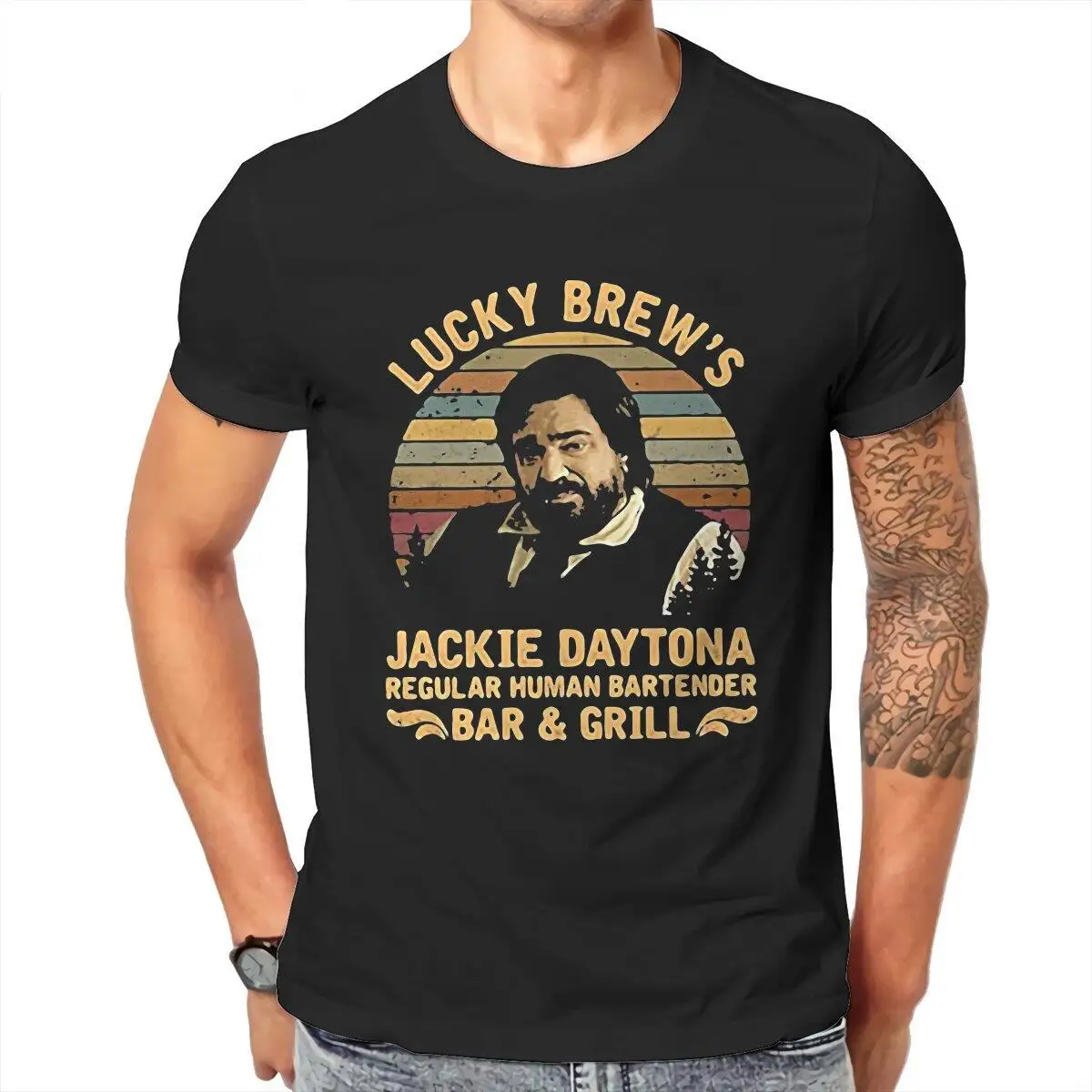 

Lucky Brew's Jackie Daytona Matt Berry T Shirt Men Cotton Humor T-Shirt What We Do in the Shadows Tees Graphic Printed Clothing
