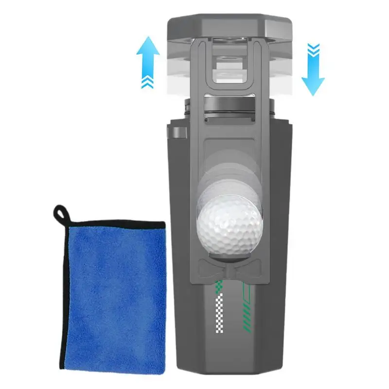 

Portable Golf Ball Washing Machine Golf Ball Cleaner With Golf Towel Practical Golf Accessories Gifts For Men And Women Golfers