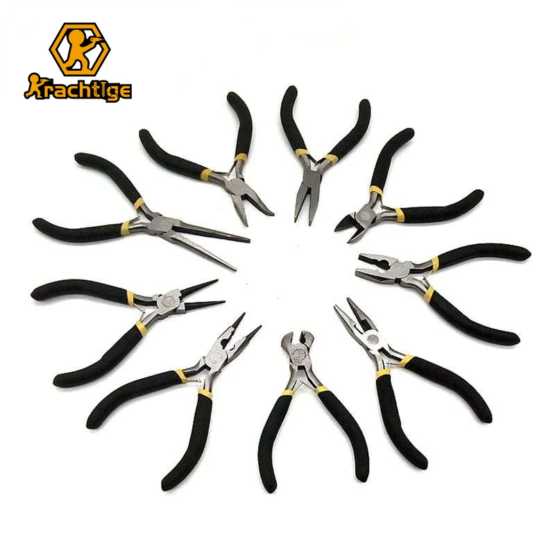 

Krachtige 1Piece 4.5Inch Mini Pliers Practical Mini Pliers Nipper Hand Tools Electrical Wire Cable Cutters / 7 Models