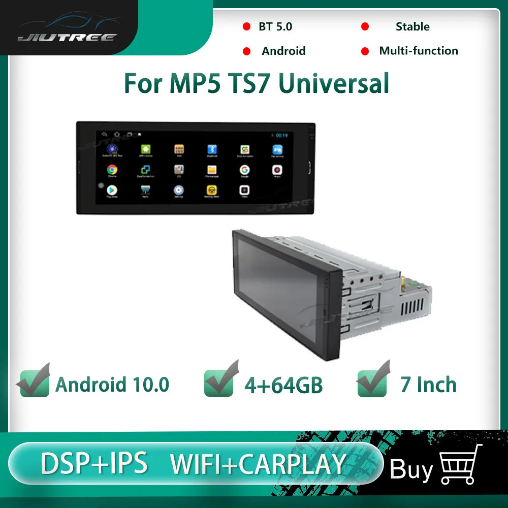 

6.9 inch Android 10.0 Universal Car Player For MP5 TS7 64GB IPS Screen Multimedia Radio GPS Navigation Stereo head unit