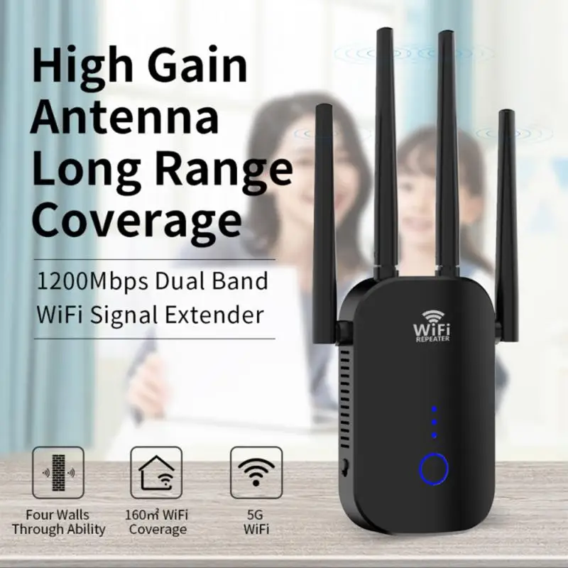 

Двухдиапазонный усилитель сигнала Wi-Fi WR758AC1200M