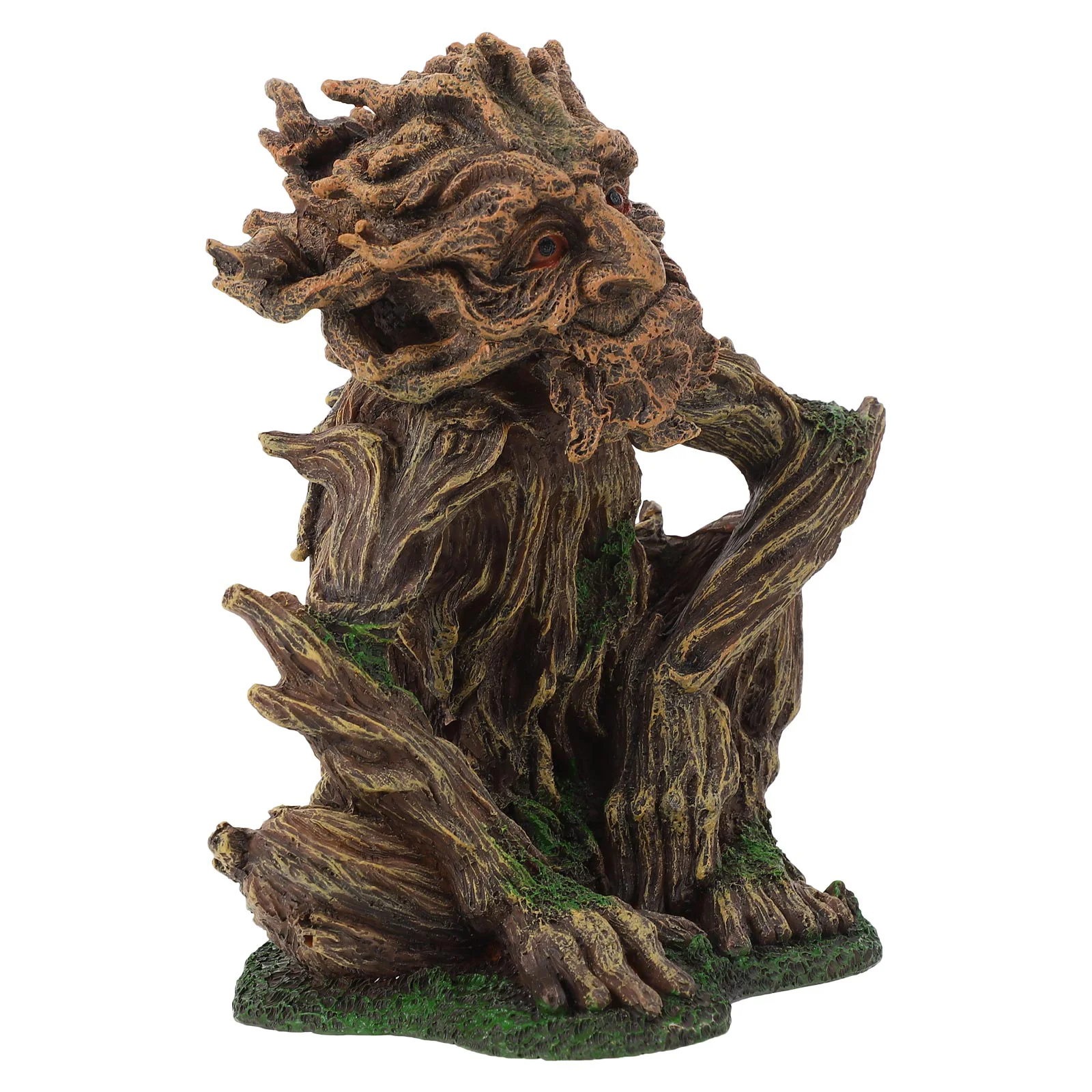 

Aquarium Resin Ornament Aquarium Decorative Ornament Fish Tank Ornaments Tree Face Sculpture Resin Old Man Miniature