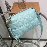 women diamond lattice pu shoulder bag purses and handbag for women girls small phone purse female solid color mini camera bag