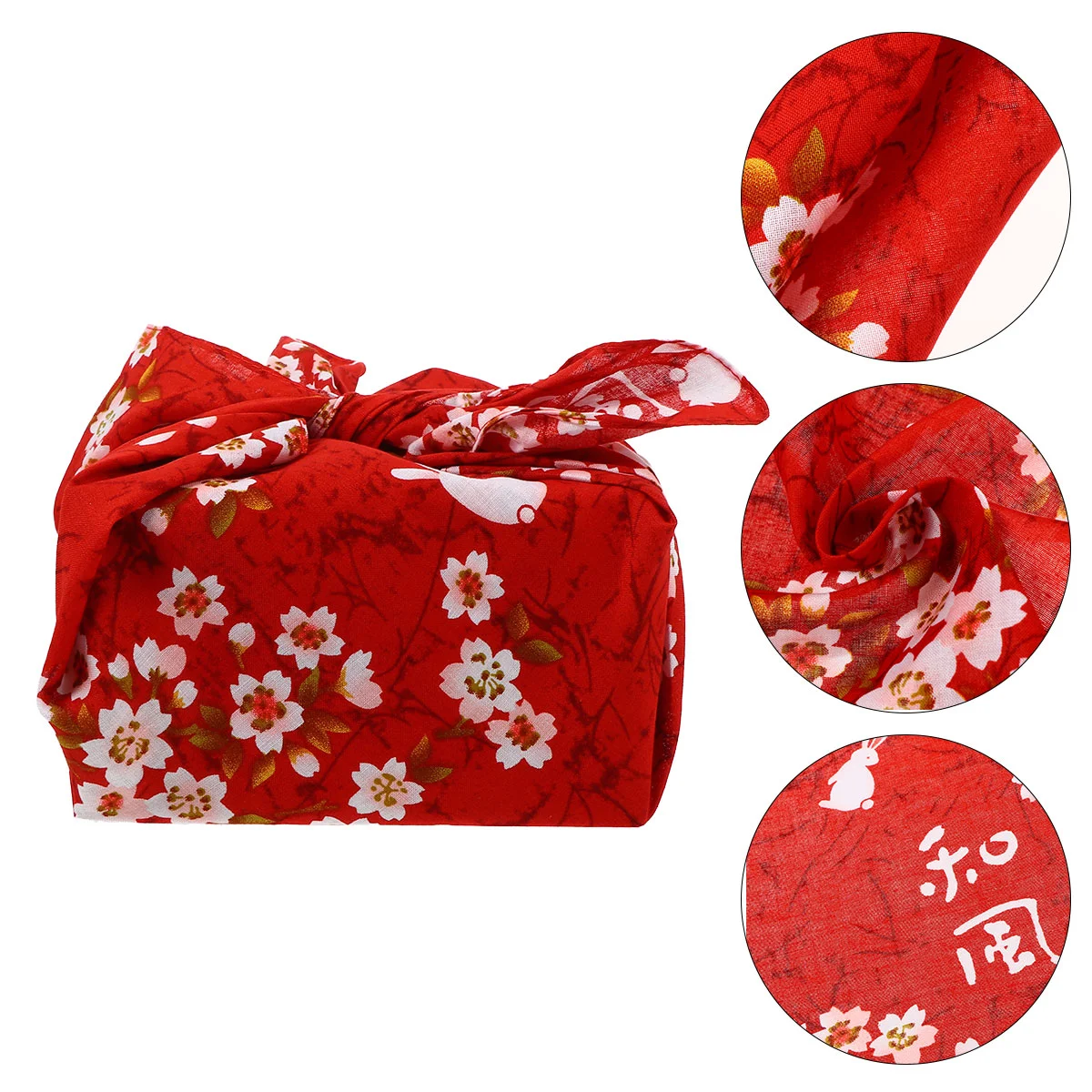 Bento Bag Quilting Fabric Picnic Placemat Patchwork Fabric Lunch Wrapping Cloth Twisted Yarn Cloth Handkerchief