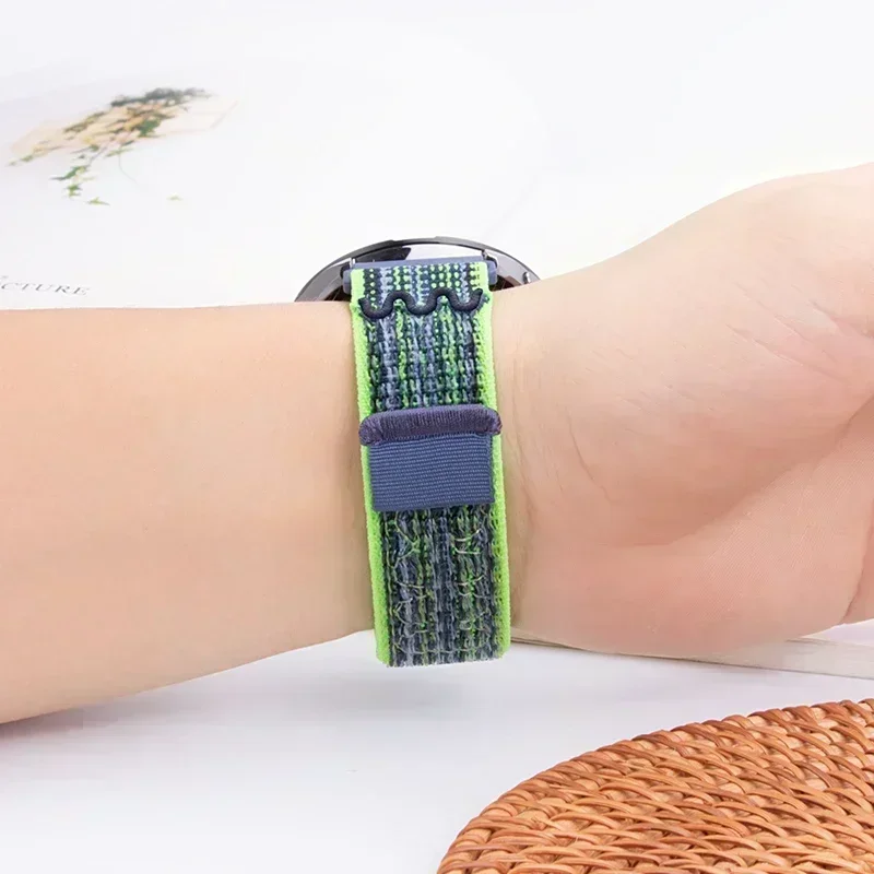 Фото Нейлоновый плетеный ремешок 22/20 мм для Redmi Watch 5 Active/Lite, браслет для Amazfit Balance 2-1/Active Max/OPPO Watch X3-X2 №3
