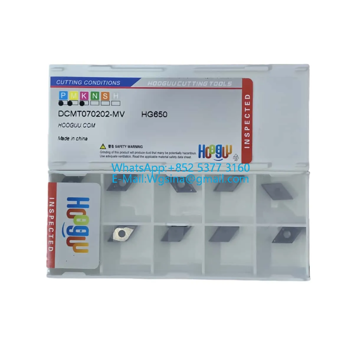 Фото Токарные пластины HOOGUU DCMT070204 DCMT070208 JHQ JMQ HG630 HG640 HG830 HG920 HG950 для токарных станков с ЧПУ №1