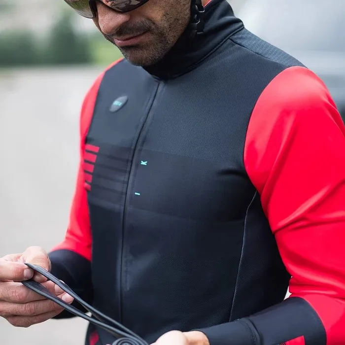 

Deep Winter Windproof And Waterproof Thermal Fleece Cycling Jacket Bike Jacket Road Mtb 3 Layer Fabric For -5-10