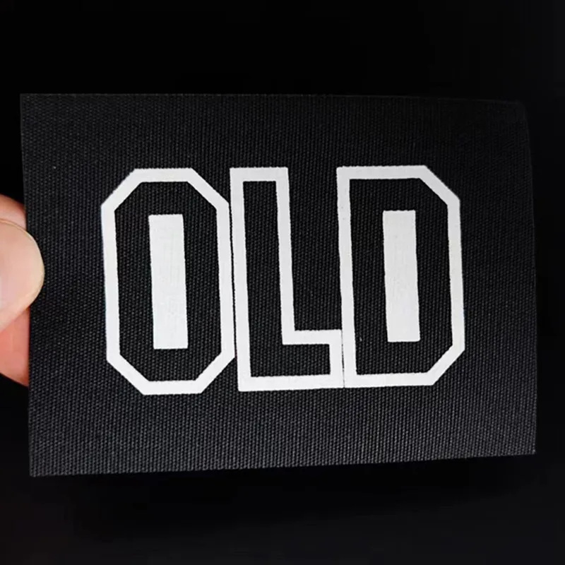 

Embroidery Letter Patch OLD Iron on Patch for clothing accessories Black Style Pattern Logo Strange things Diy Gifts