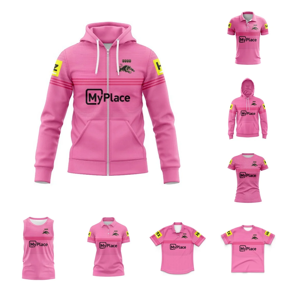 Джерси Pengris Black Panthers Football Championship 2024 толстовка на молнии (на заказное имя и номер)