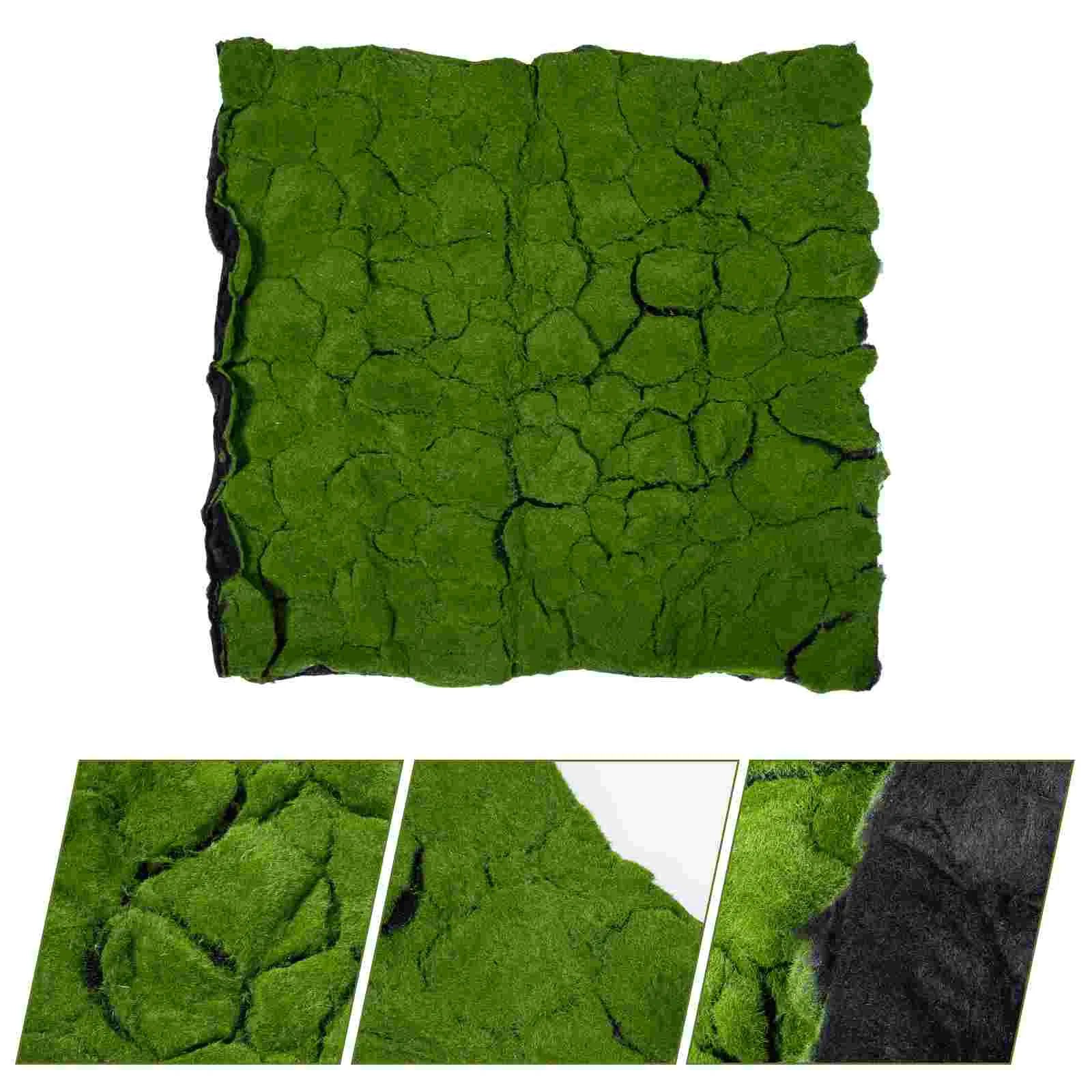 

Simulated Moss Lawn Astetic Room Decor Simulation Turf Artificial Grass Mat Rug Planted Cotton Fake Garden Carpet Pad