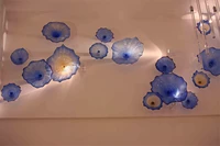 latest handmade modern design murano glass lamp wall mounted plate for home