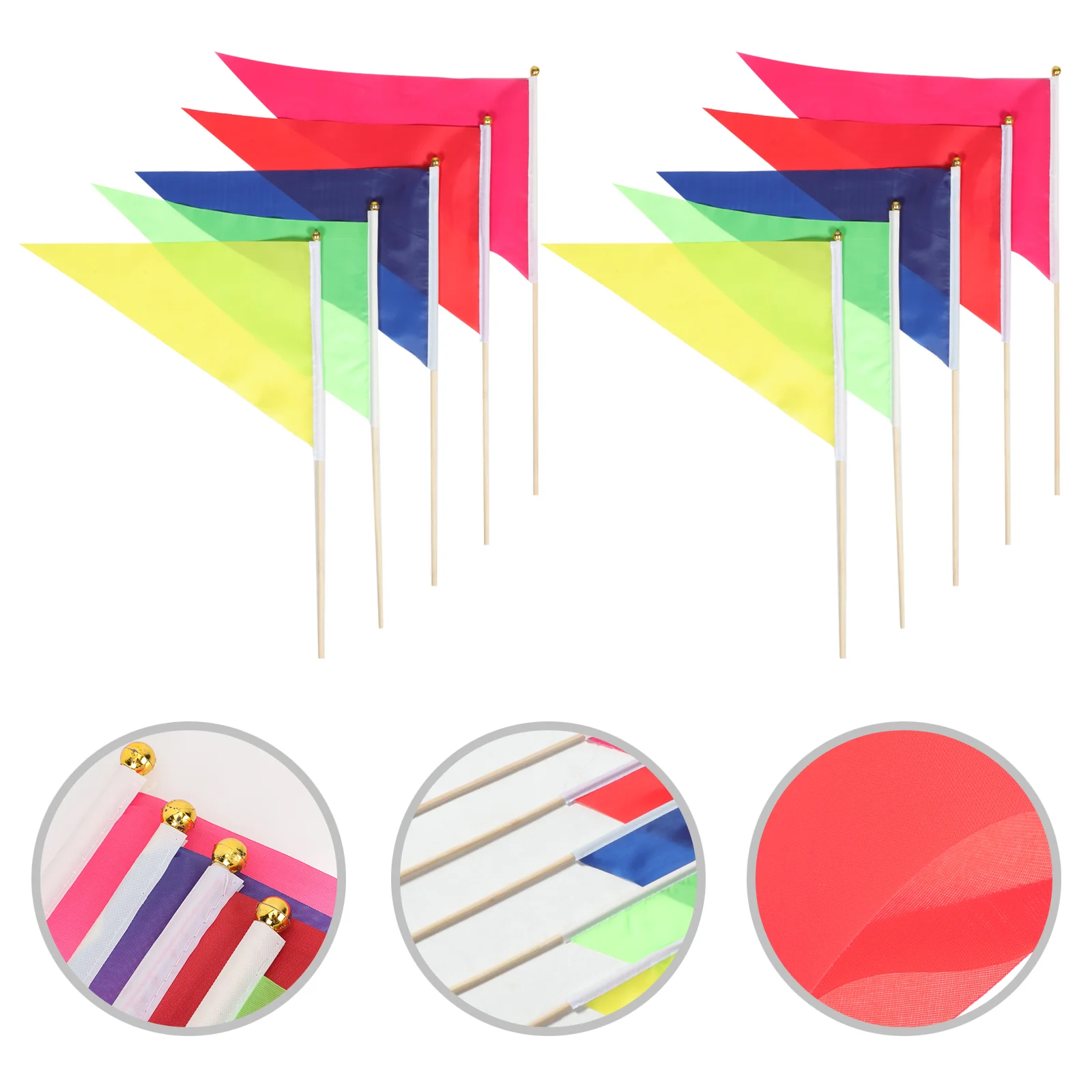 

20 Pcs Blank Flag Garden Irrigation Flags Lawn Yard Supplies Durable Small Wooden Marking Sprinkler