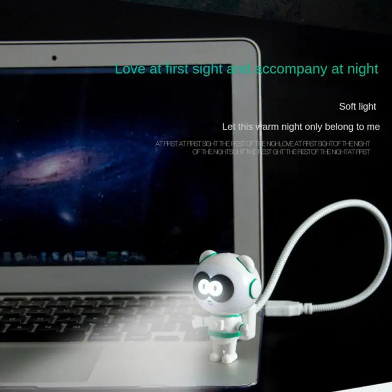 

Astronaut Night Light LED Reading Lamp USB Flexible LED Desk Lamp Spaceship Light Cartoon Panda Lamp For Computer Laptop Decor