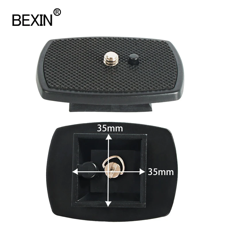 Фото Маленькая пластина для штатива BEXIN, быстросъемная пластина для dslr-камеры Yunteng vct668 st666 690, штатив для dslr-камеры №4