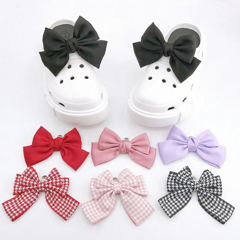 

1pcs Multipurpose DIY Shoes Buckle Bowknot Shoe Decoration Charms Spring Shoes Accessorie Clip Multifunctional Bow Tie Buckles