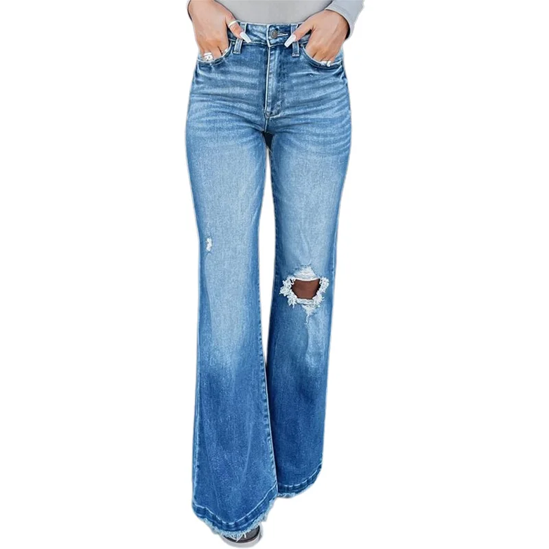 

Джинсы женские с завышенной талией, мешковатые брюки из денима в европейском стиле, ретро, весна-лето