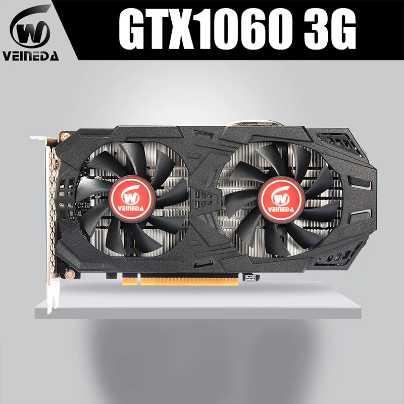 

VEINEDA Graphics Card GTX 1060 3GB 192Bit GDDR5 GPU Video Card PCI-E 3.0 For nVIDIA Gefore Series Games Stronger than GTX 1050Ti