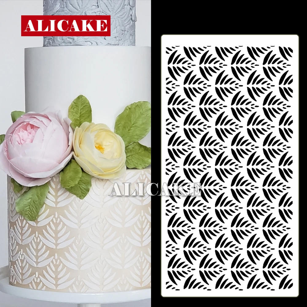 

Трафарет для укравечерние торта, трафарет с растениями