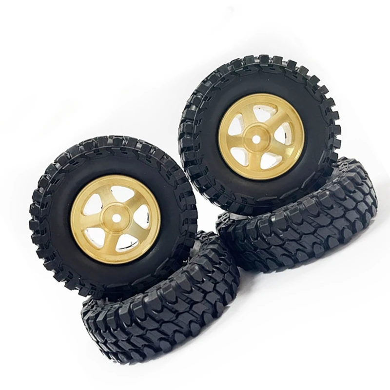 

4 шт., латунные колесные диски и шины для FMS Toyota Fj Cruiser Land Cruiser
