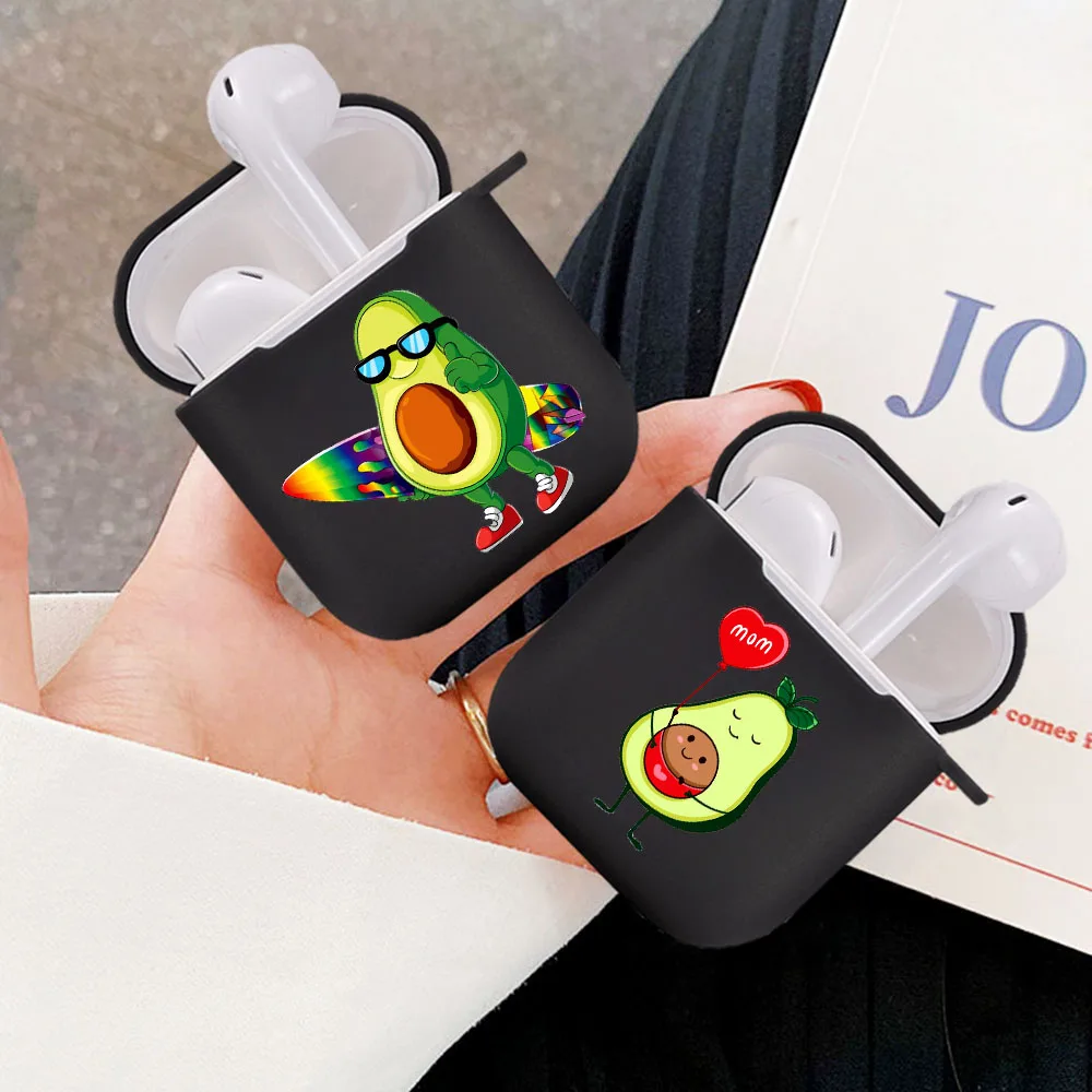 

Cartoon funny avocado Silicone for Apple Airpods Pro Sticker Bluetooth Cases Earphone Accessories for Apple Airpods 1 2 Case