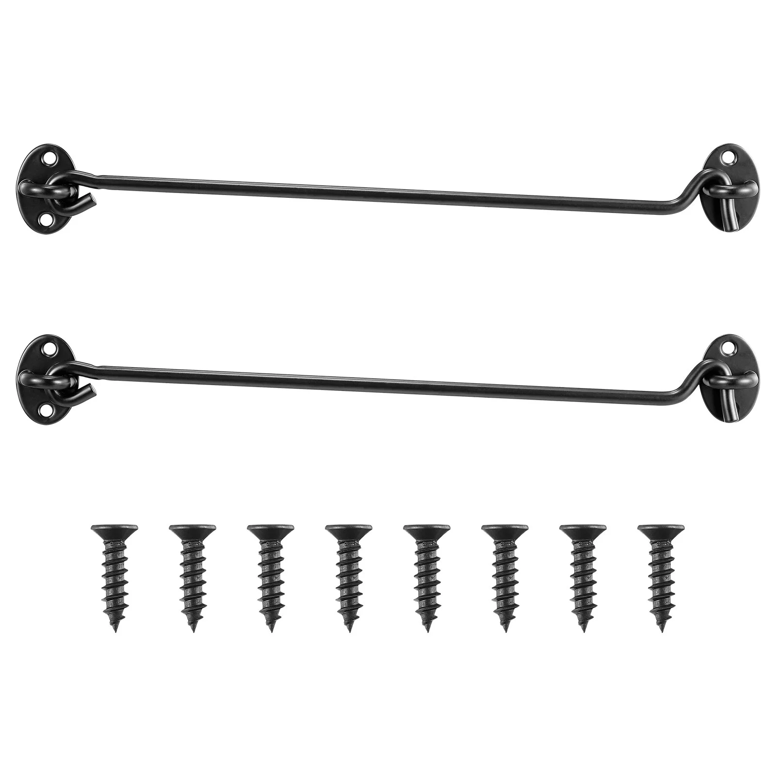 

DOITOOL 2Pcs Stainless Steel Eye Latch Barn Door Latch Window Cabin Hook Heavy Duty Lock