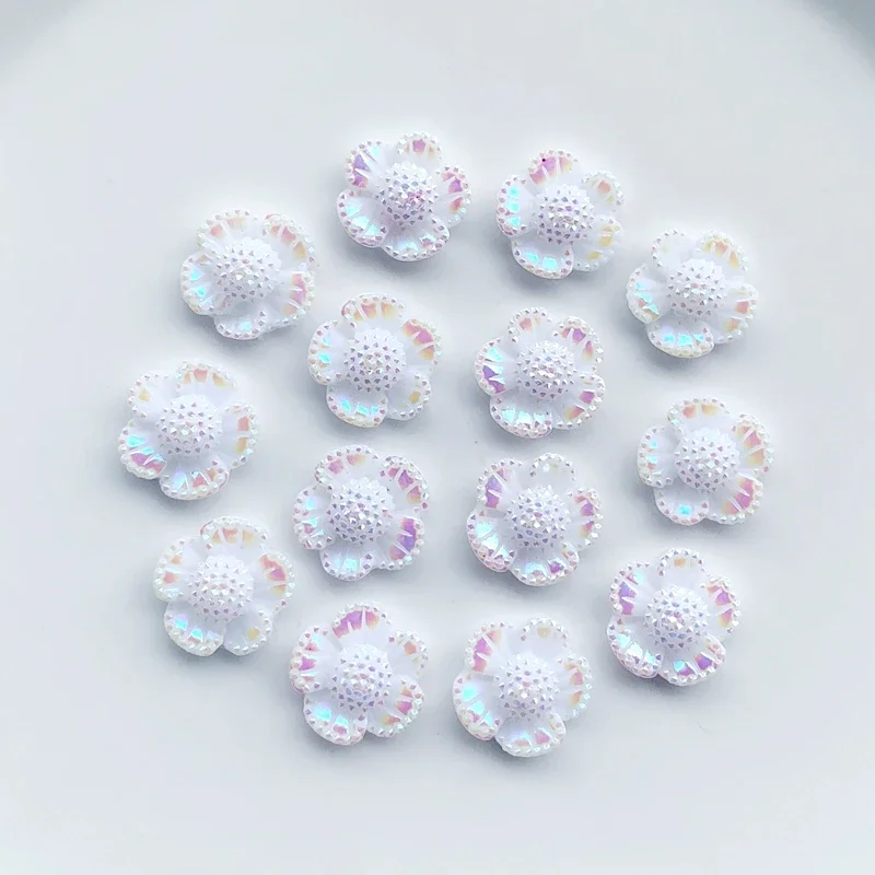 12 мм AB блестящий цветок стразы с плоской задней стороной альбом для скрапбукинга