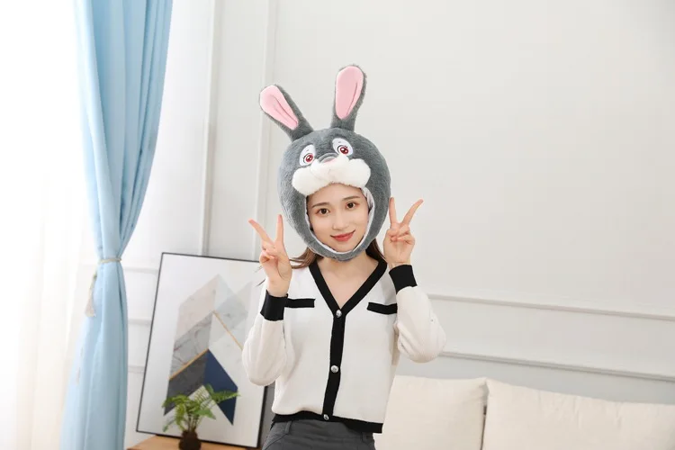 

40 см имитация косплея Милая смайлик шапка мультяшный головной убор реквизит для фотосъемки мягкий плюшевый подарок для вечеринки