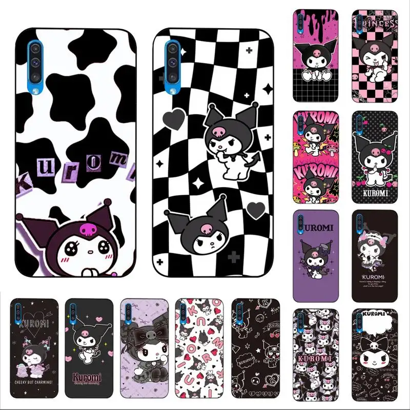 

BANDAI cute Kuromi Phone Case for Samsung A51 01 50 71 21S 70 10 31 40 30 20E 11 A7 2018