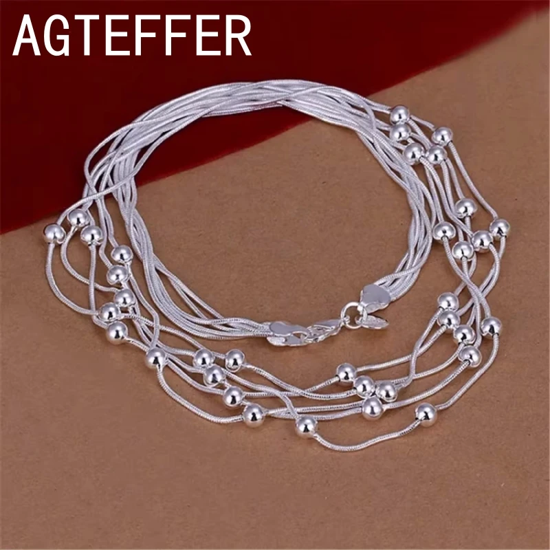 Горячее ретро-очарование из стерлингового серебра 925 пробы ожерелье для женщин