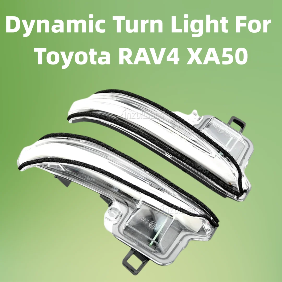 Фото Подходит для Toyota RAV4 XA50 2019-2020, подходит для Toyota Highlander XU70 2020, 2 шт. светодиодных динамических указателей поворота в боковые зеркала №2