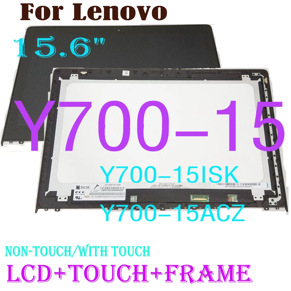 15 6-дюймовый ЖК-дисплей FHD для Lenovo Ideapad Y700-15 Y700-15ISK Y700-15ACZ с цифровым
