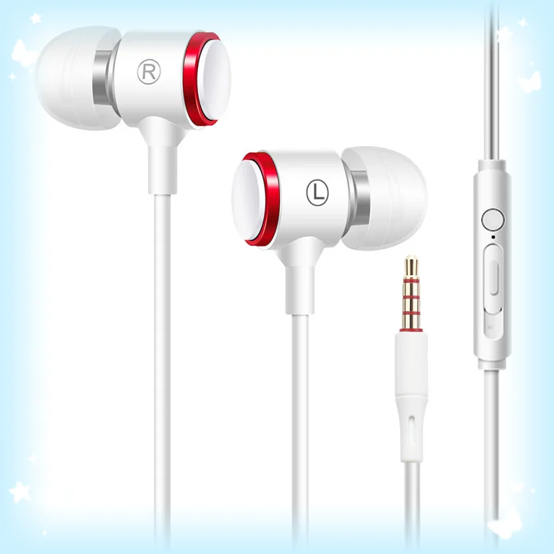 

Наушники-вкладыши, стереонаушники с басами, проводная гарнитура 3,5 мм, металлические Hi-Fi наушники с микрофоном для телефонов Xiaomi, Samsung, Huawei
