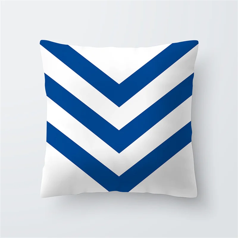 Геометрическая черная желтая синяя наволочка для подушки 45x4 5 предметов