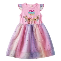 disney girls cry babies dress cotton kids dress girls party clothes 3 to 10 years toddler costume birthday gifts