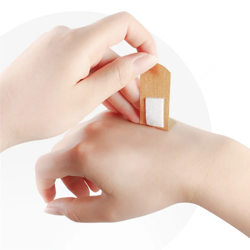 

100pcs/set Waterproof Band Aid Medical Strips for First Aid Adhesive Bandges Wound Dressing Hemostasis Patch Woundplast Tape