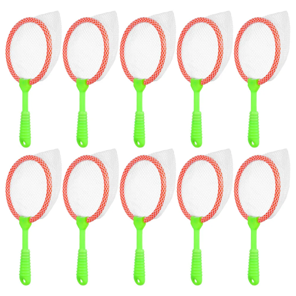 

10 Pcs Children's Fishing Net Insect Catcher Kids Beach Toys Folding Catching Mesh Nets Bug Catchers Toddler