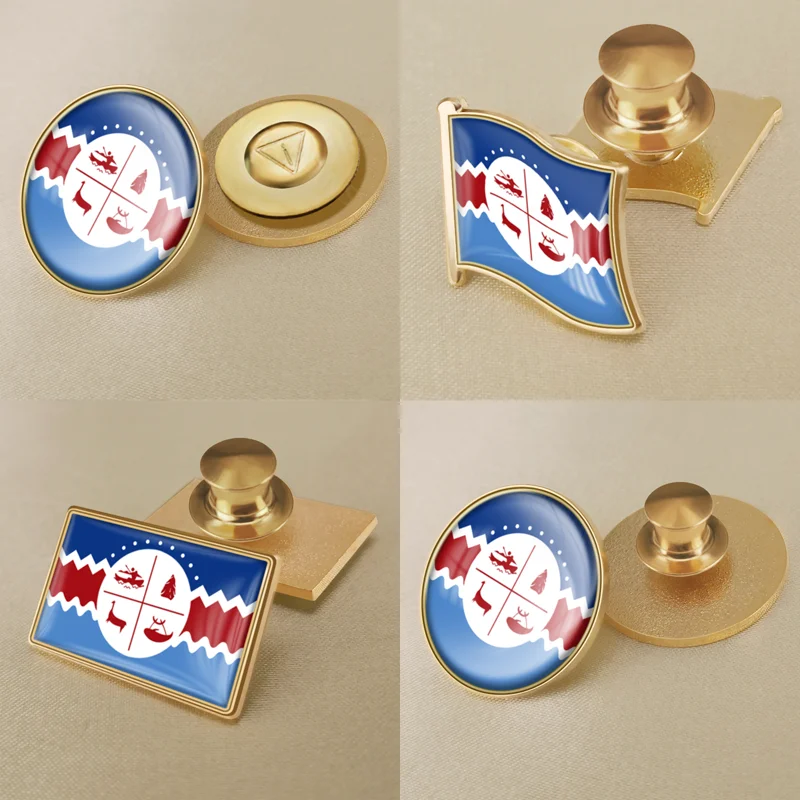 

Coat of Arms of Chango People of Chile Flag Lapel Pins Broochs Badges
