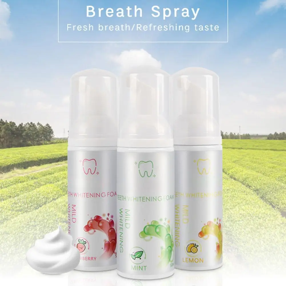

Toothpaste Whitening Foam Natural Mouth Wash Mousse Teeth Whitening Teethpaste Hygiene Breath Dental Tool