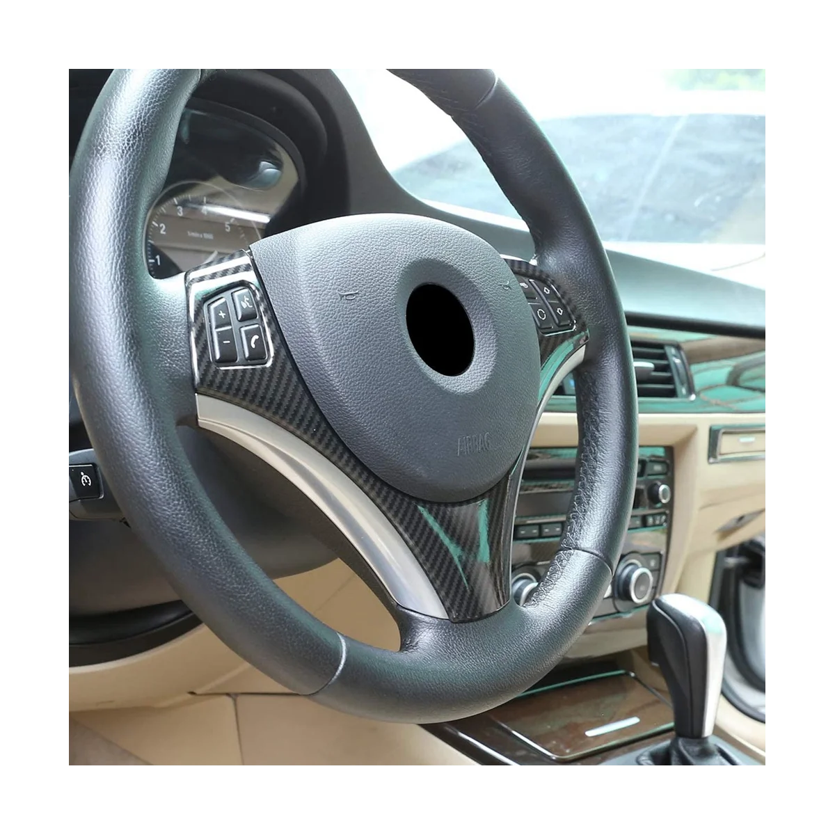 Для BMW E90 3 серии E92 320I 330I 325I 2005-2012 украшение рулевого колеса автомобиля аксессуары