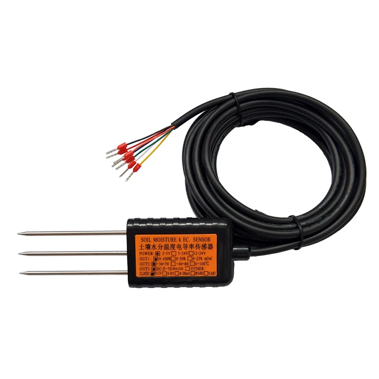 

RS485 MODBUS-RTU SDI12 2-5V Soil Moisture Temp EC Sensor Transmitter Soil ec sensor Tester for plant