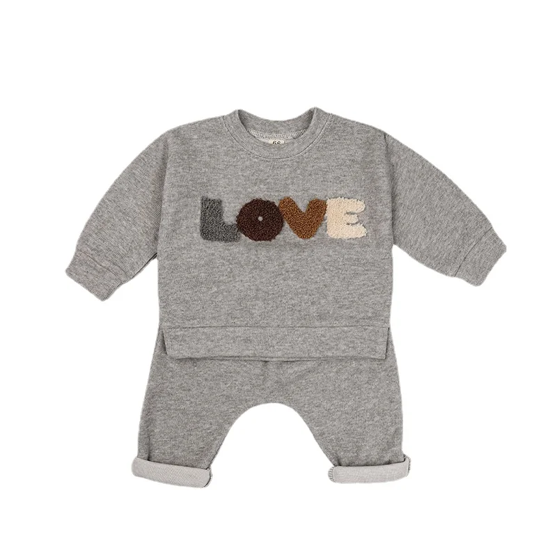 

Baby Boys and Girls Cotton Casual Clothing Set Newborm Fashion Embroidery Suit New Fashion, #7091